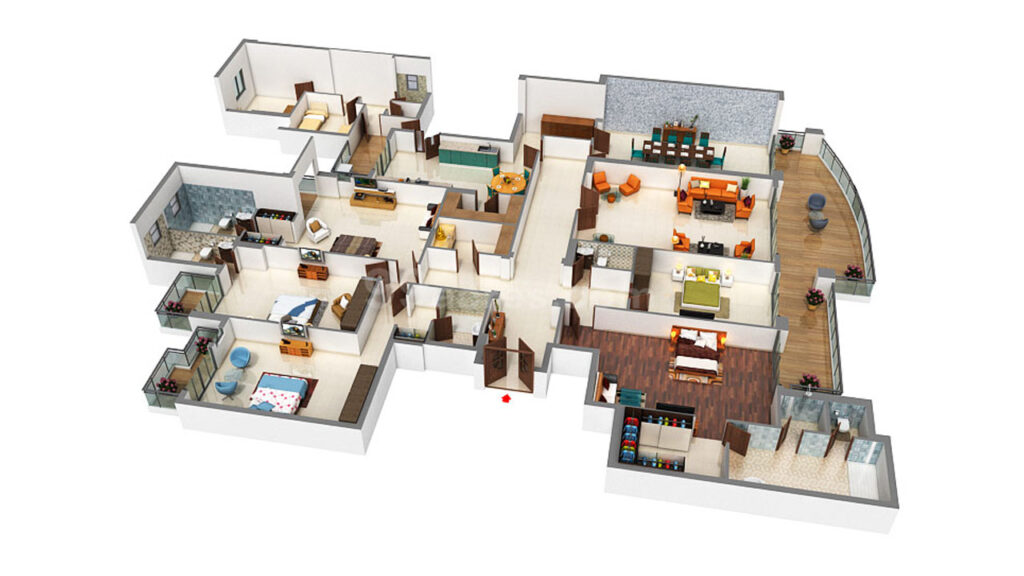 dlf magnolias floor plan image